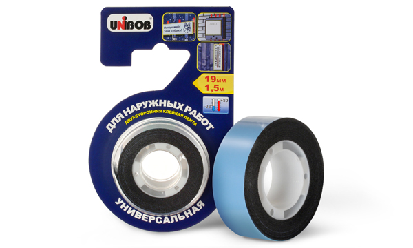 UNIBOB® double-sided adhesive tape for outdoor work