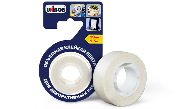 UNIBOB® 3D adhesive tape for decorative design work