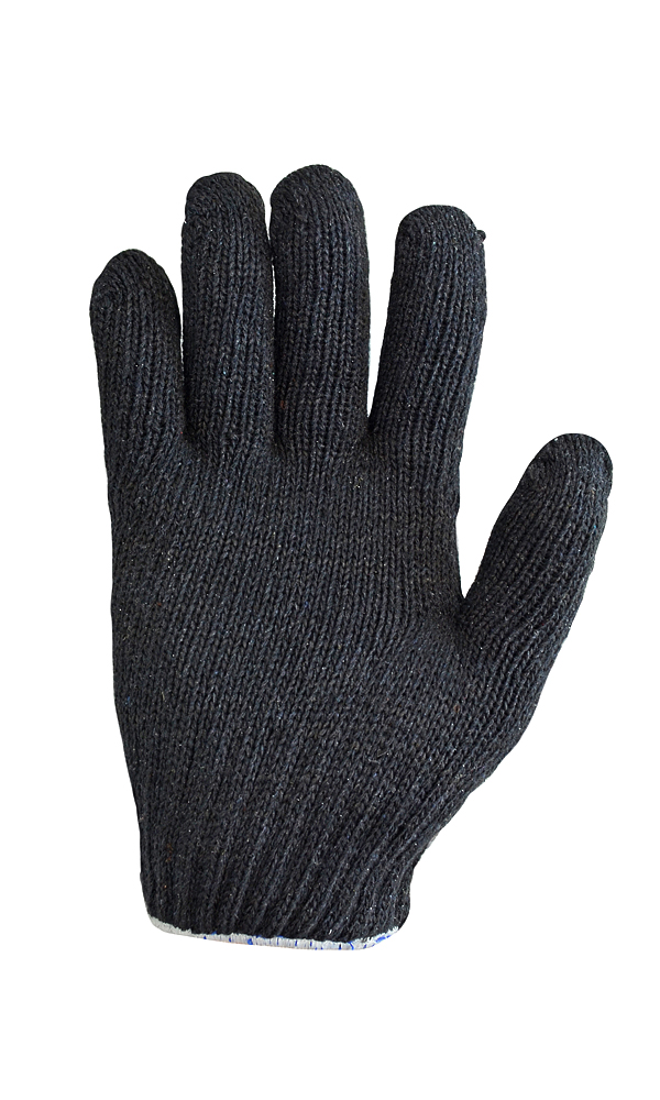 Half wool black double gloves WINTER