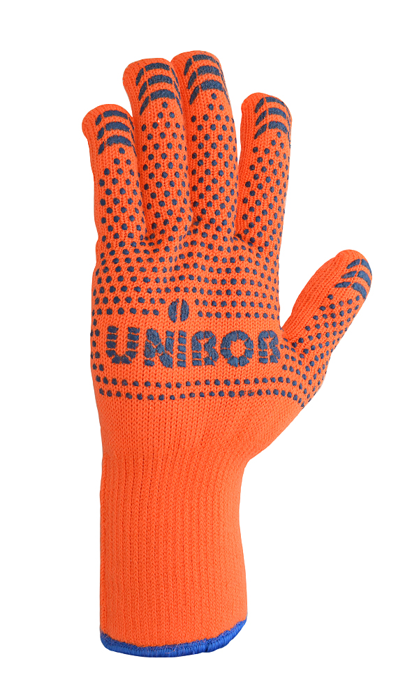 Heat-insulated gloves with PVC coating for work at low temperatures UNIBOB